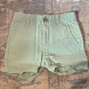 Janie and Jack Light Green Kids Shorts